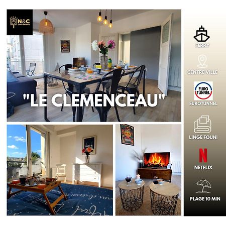 Le Clemenceau Appart-Calais Nord-Balcon-Plage 外观 照片