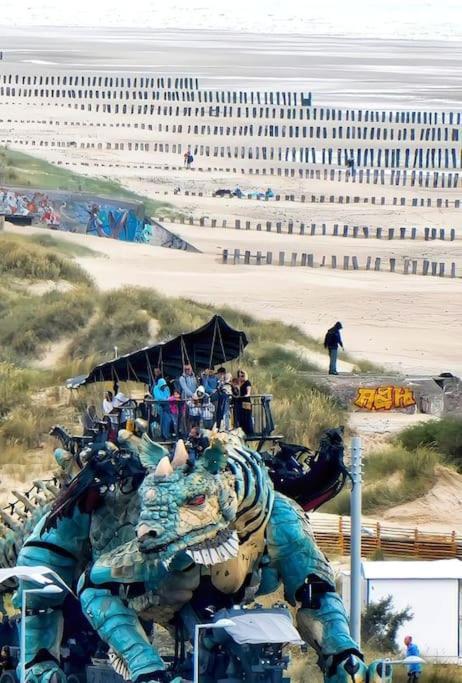 Le Clemenceau Appart-Calais Nord-Balcon-Plage 外观 照片