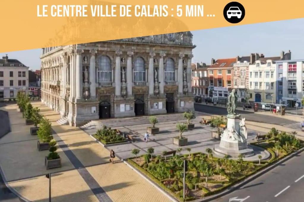 Le Clemenceau Appart-Calais Nord-Balcon-Plage 外观 照片