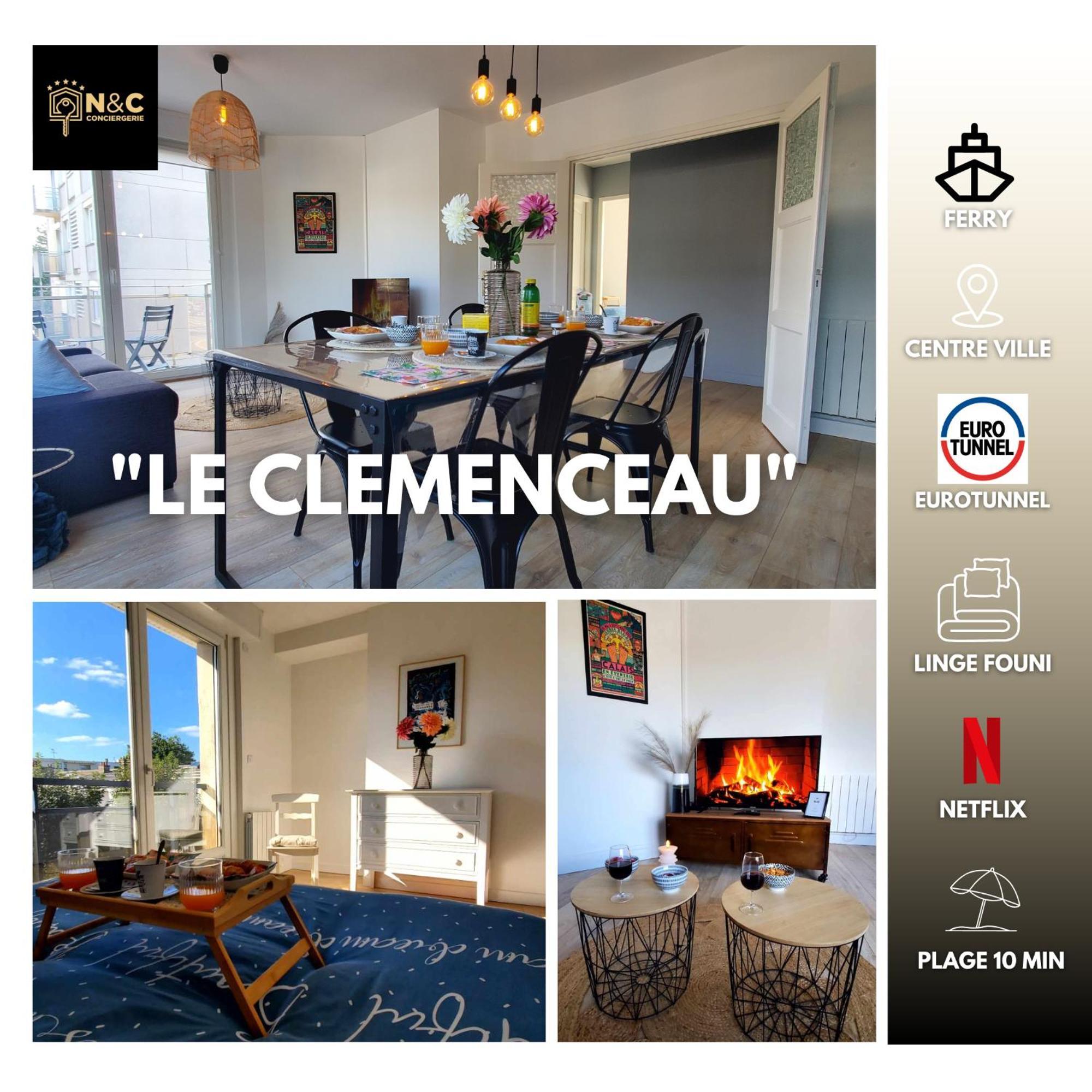 Le Clemenceau Appart-Calais Nord-Balcon-Plage 外观 照片